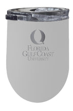 Load image into Gallery viewer, Florida Gulf Coast Eagles 12 oz Etched Insulated Wine Stainless Steel Tumbler - Choose Your Color

