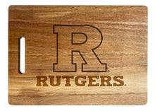 Load image into Gallery viewer, Rutgers Scarlet Knights Classic Acacia Wood Cutting Board - Small Corner Logo
