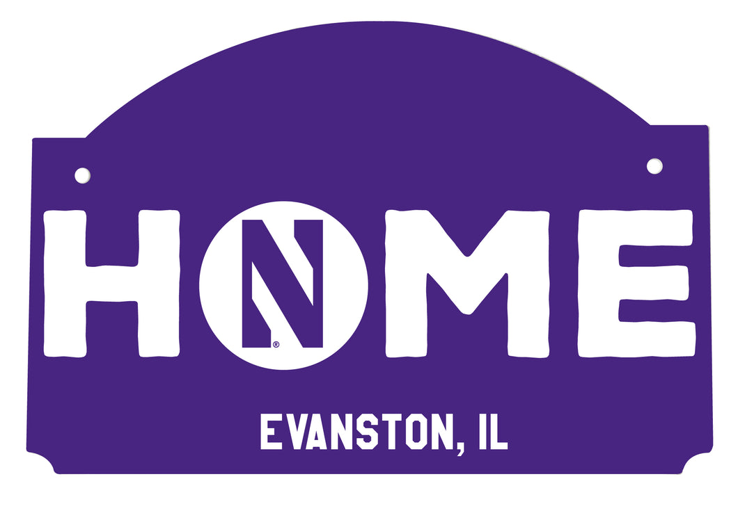 Northwestern University Wildcats Wood Sign with String