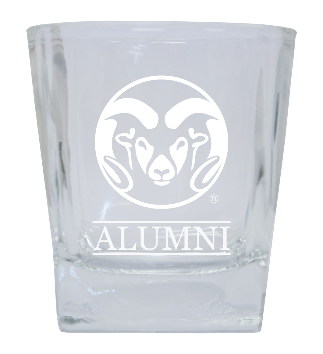 Colorado State Rams 8 oz Etched Alumni Glass Tumbler 2-Pack