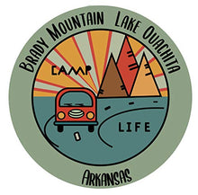 Load image into Gallery viewer, Brady Mountain Lake Ouachita Arkansas Souvenir Decorative Stickers (Choose theme and size)
