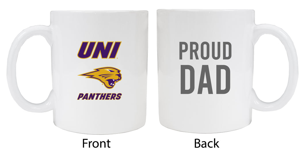Northern Iowa Panthers Proud Dad Ceramic Coffee Mug - White