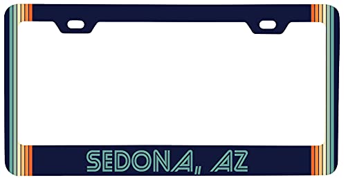 Sedona Arizona Car Metal License Plate Frame Retro Design