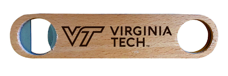 Virginia Tech Hokies NCAA Elegant Laser-Etched Wooden Bottle Opener - Collegiate Bar Accessory