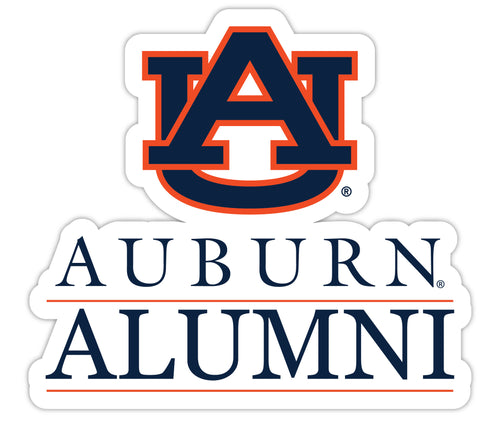 Auburn Tigers 4-Inch Alumni 4-Pack NCAA Vinyl Sticker - Durable School Spirit Decal