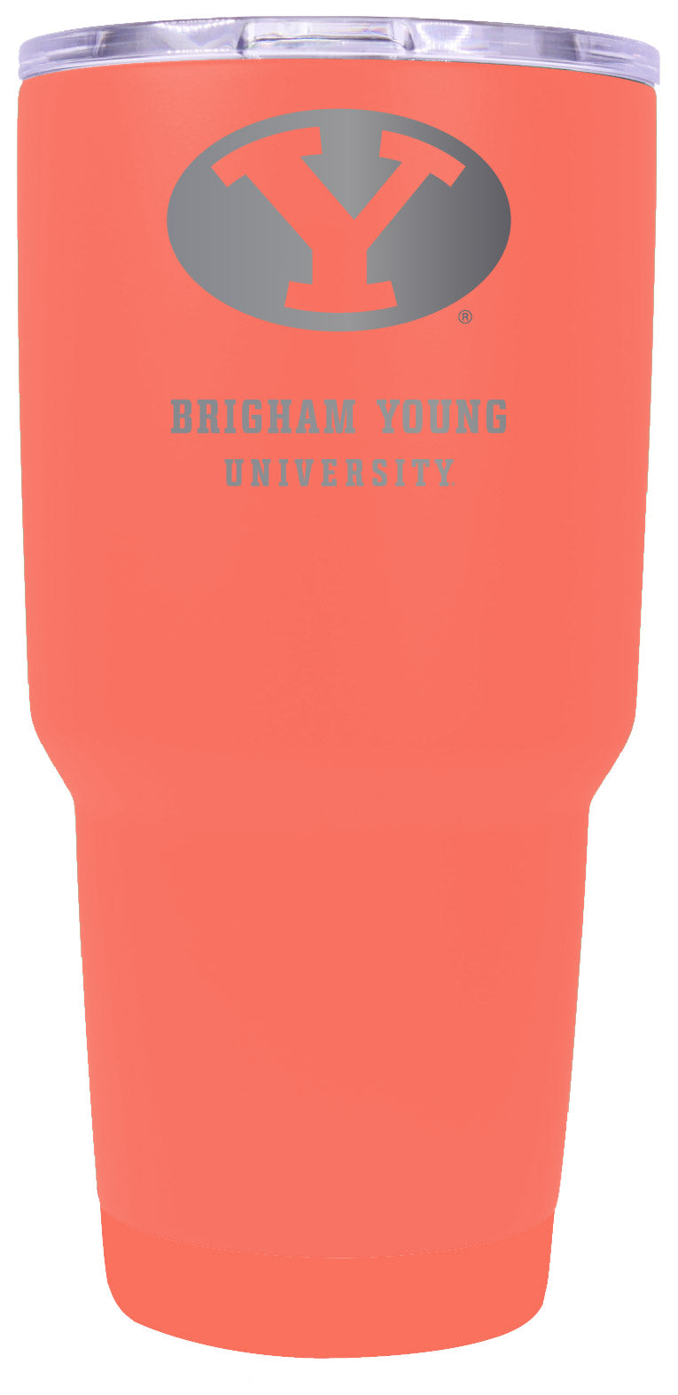Brigham Young Cougars Premium Laser Engraved Tumbler - 24oz Stainless Steel Insulated Mug Choose Your Color.