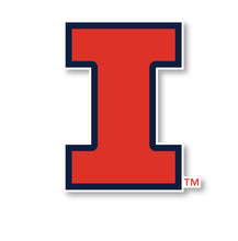 Load image into Gallery viewer, Illinois Fighting Illini 2-Inch Mascot Logo NCAA Vinyl Decal Sticker for Fans, Students, and Alumni
