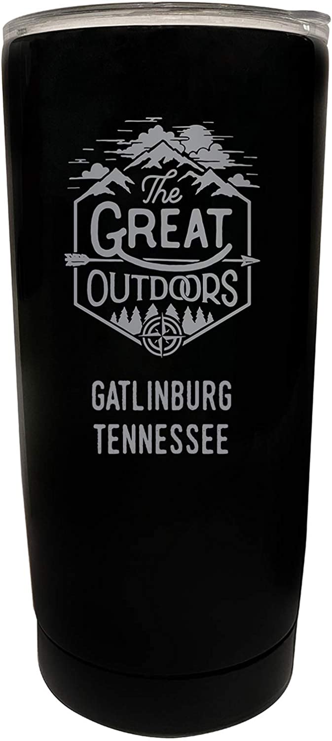 Gatlinburg Tennessee Etched 16 oz Stainless Steel Insulated Tumbler Outdoor Adventure Design