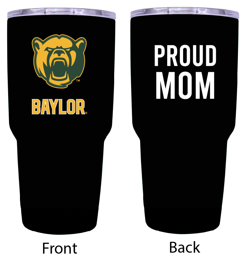 Baylor Bears Proud Mom 24 oz Insulated Stainless Steel Tumbler - Black