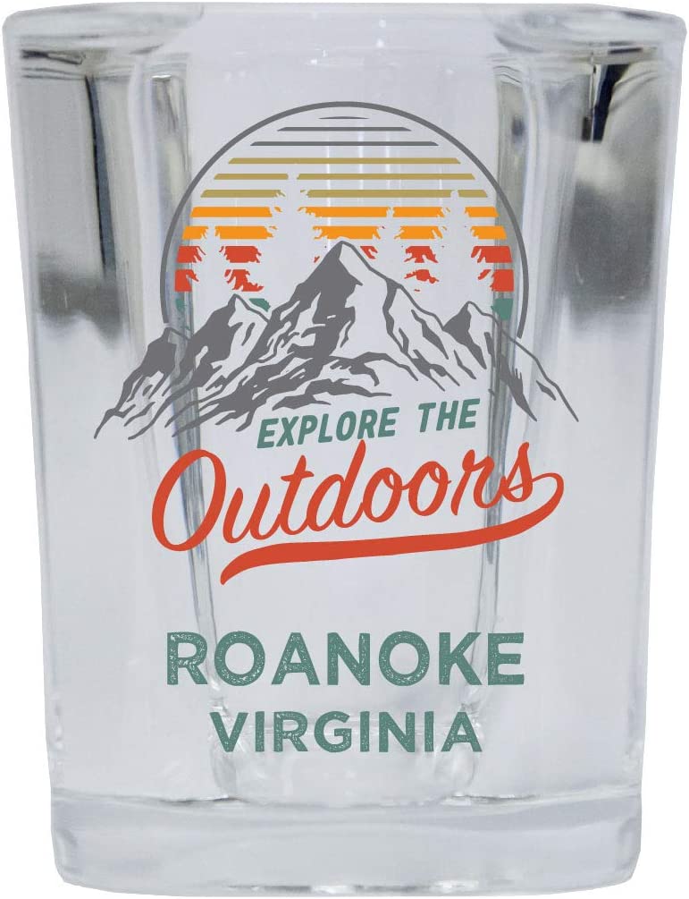 Roanoke Virginia Shot Glass Explore the Outdoors Design