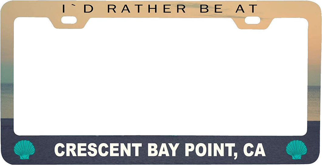 Crescent Bay Point California Sea Shell Design License Plate Frame