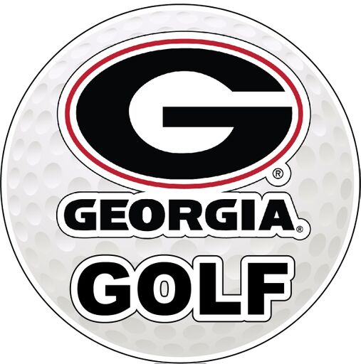 Georgia Bulldogs 4-Inch Round Golf NCAA Fairway Fervor Vinyl Decal Sticker