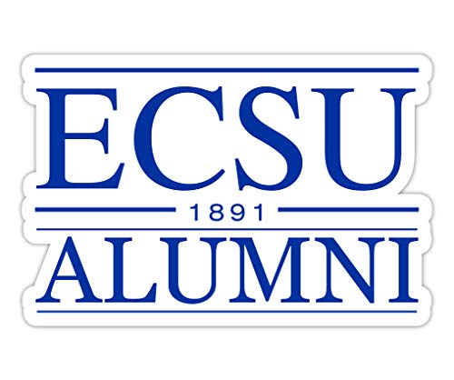 Elizabeth City State University 4-Inch Alumni 4-Pack NCAA Vinyl Sticker - Durable School Spirit Decal