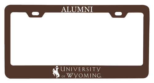 NCAA University of Wyoming Alumni License Plate Frame - Colorful Heavy Gauge Metal, Officially Licensed