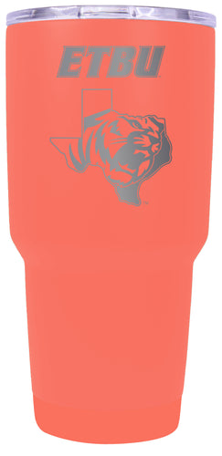 East Texas Baptist University Premium Laser Engraved Tumbler - 24oz Stainless Steel Insulated Mug Choose Your Color.