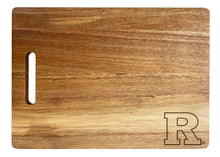Load image into Gallery viewer, Rutgers Scarlet Knights Classic Acacia Wood Cutting Board - Small Corner Logo
