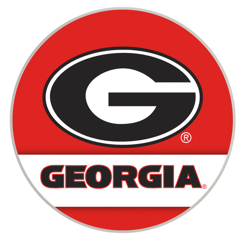 Georgia Bulldogs Officially Licensed Paper Coasters (4-Pack) - Vibrant, Furniture-Safe Design
