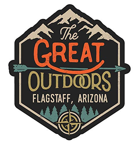 Flagstaff Arizona The Great Outdoors Design 4-Inch Vinyl Decal Sticker