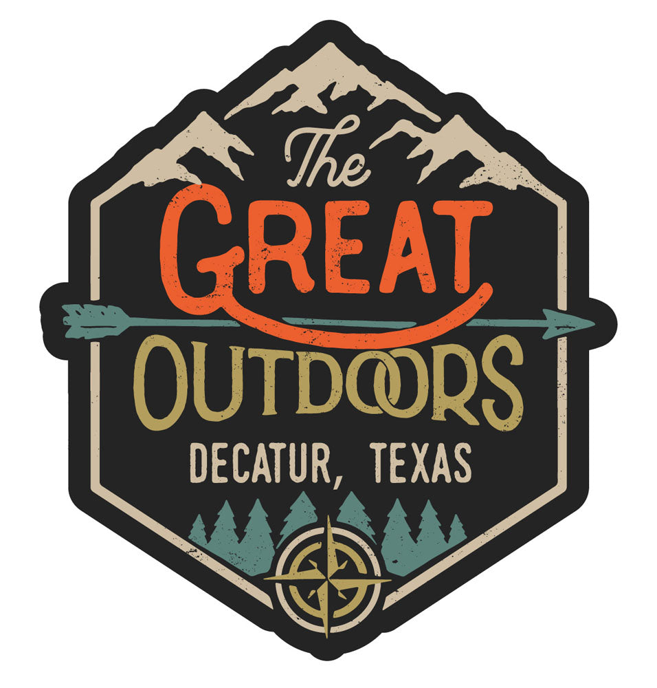 Decatur Texas Souvenir Decorative Stickers (Choose theme and size)