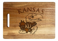 Load image into Gallery viewer, Kansas Jayhawks Engraved Wooden Cutting Board 10&quot; x 14&quot; Acacia Wood
