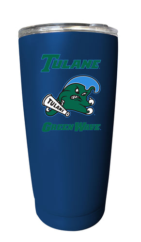 Tulane University Green Wave NCAA Insulated Tumbler - 16oz Stainless Steel Travel Mug Choose Your Color
