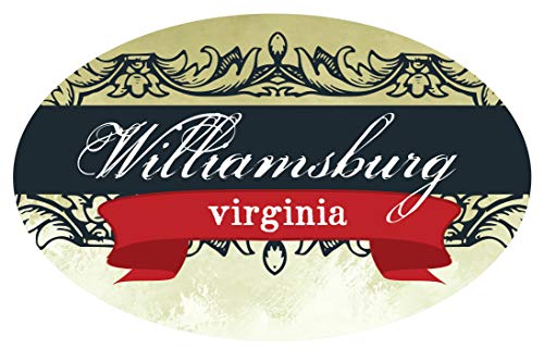 Williamsburg Virginia Historic Town Souvenir Large 11''X14'' Oval Magnet