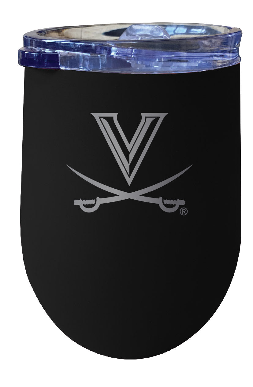 Virginia Cavaliers 12 oz Etched Insulated Wine Stainless Steel Tumbler - Choose Your Color