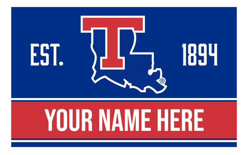 Personalized Customizable Louisiana Tech Bulldogs Wood Sign with Frame Custom Name