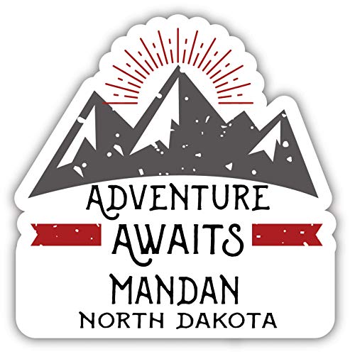 Mandan North Dakota Souvenir Decorative Stickers (Choose theme and size)