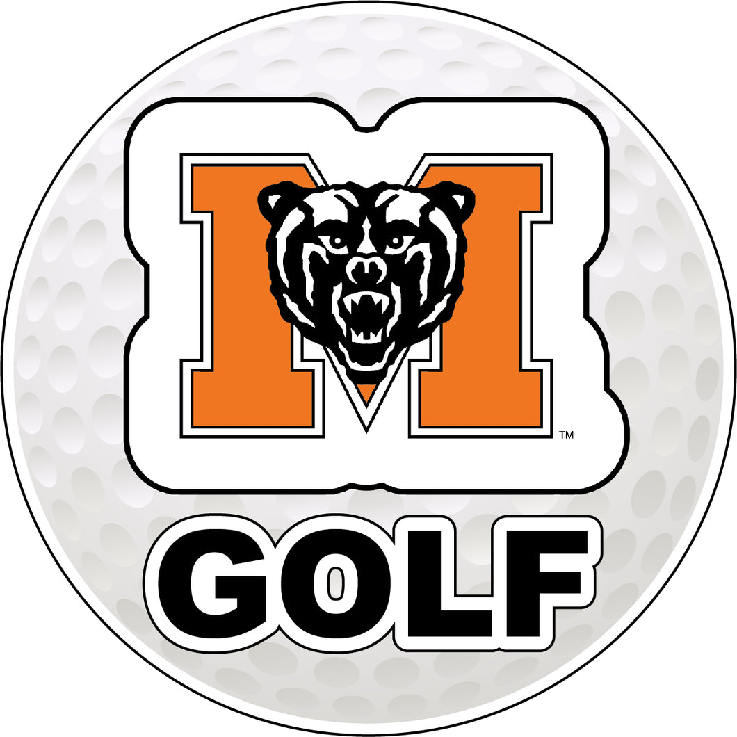 Mercer University 4-Inch Round Golf Ball Vinyl Decal Sticker
