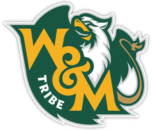 Load image into Gallery viewer, William and Mary 6-Inch Mascot Logo NCAA Vinyl Decal Sticker for Fans, Students, and Alumni
