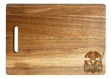 Load image into Gallery viewer, Hampton University Classic Acacia Wood Cutting Board - Small Corner Logo

