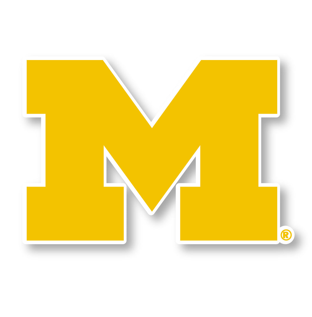 Michigan Wolverines 2-Inch Mascot Logo NCAA Vinyl Decal Sticker for Fans, Students, and Alumni