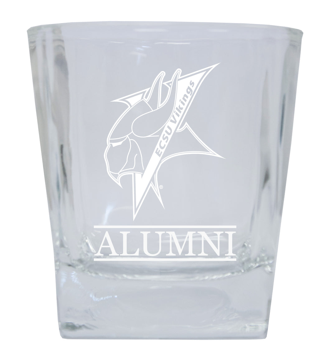 Elizabeth City State University 2-Pack Alumni Elegance 10oz Etched Glass Tumbler
