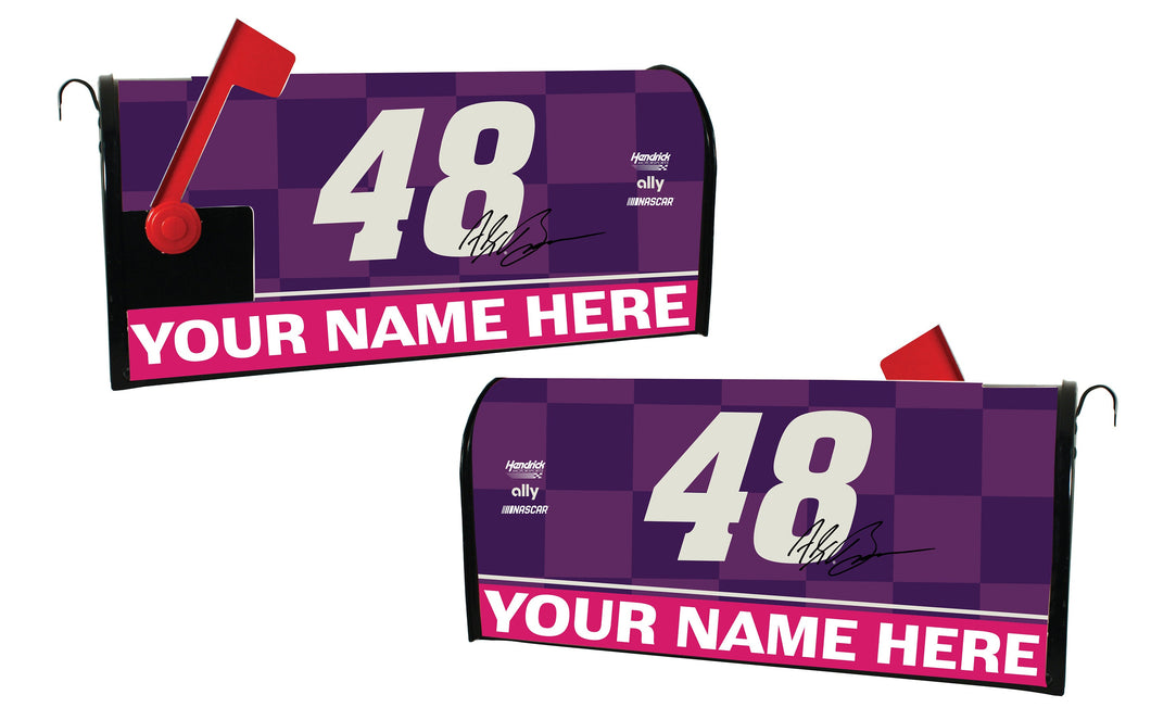 Nascar Custom Personalized #48 Alex Bowman Mailbox Cover Number Design New for 2022 with Name