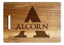 Load image into Gallery viewer, Alcorn State Braves Classic Acacia Wood Cutting Board - Small Corner Logo
