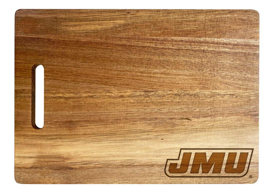 James Madison Dukes Classic Acacia Wood Cutting Board - Small Corner Logo