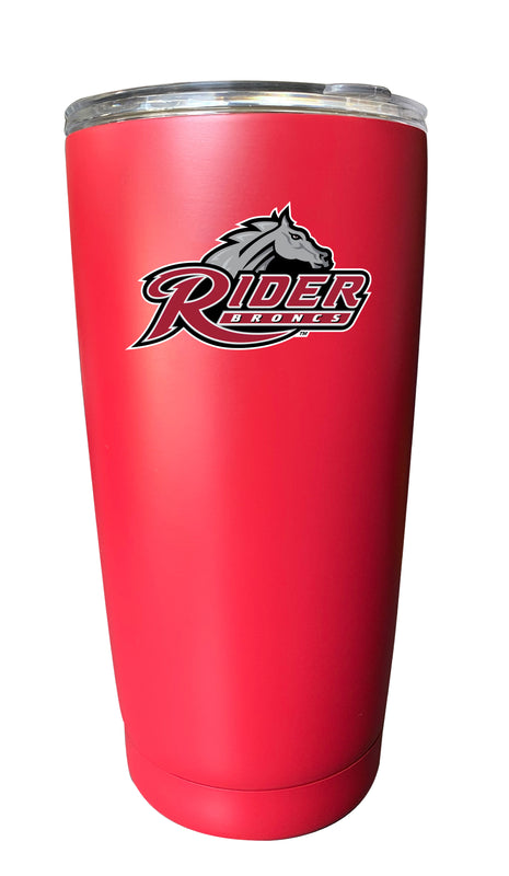Rider University Broncs NCAA Insulated Tumbler - 16oz Stainless Steel Travel Mug Choose Your Color