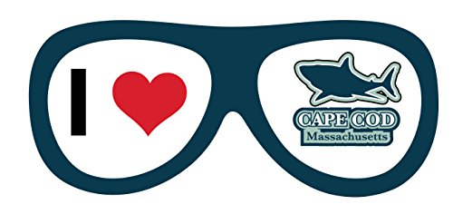 Cape Cod Massachusetts National Seashore Shark Nautical Beach Souvenir Sunglasses Magnet Single