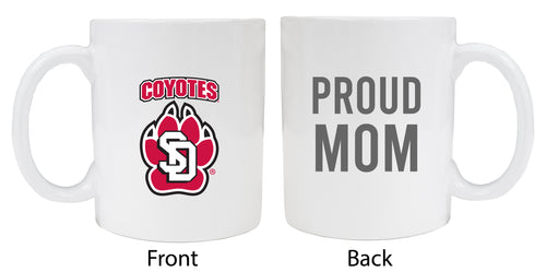 South Dakota Coyotes Proud Mom Ceramic Coffee Mug - White
