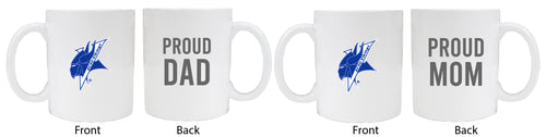 Elizabeth City State University Proud Mom And Dad White Ceramic Coffee Mug 2 pack (White)