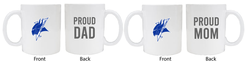 Elizabeth City State University Proud Mom And Dad White Ceramic Coffee Mug 2 pack (White)