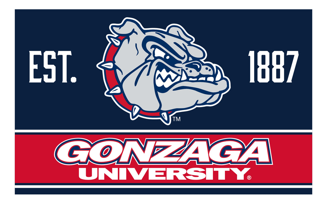 R and R Imports Gonzaga Bulldogs Wood Sign with Frame