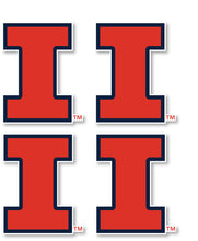 Load image into Gallery viewer, Illinois Fighting Illini 2-Inch Mascot Logo NCAA Vinyl Decal Sticker for Fans, Students, and Alumni
