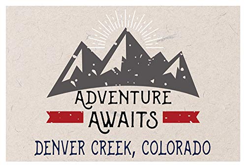 Denver Creek Colorado Souvenir 2x3 Inch Fridge Magnet Adventure Awaits Design