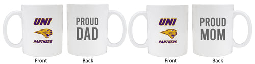 Northern Iowa Panthers Proud Mom And Dad White Ceramic Coffee Mug 2 pack (White)