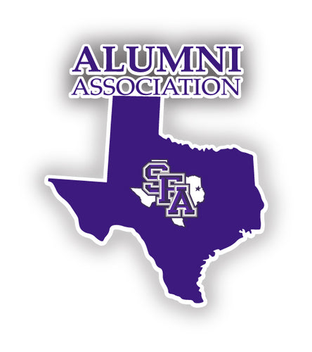 Stephen F. Austin State University 4-Inch State Shape NCAA Vinyl Decal Sticker for Fans, Students, and Alumni