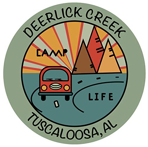 Deerlick Creek Tuscaloosa Alabama Souvenir Decorative Stickers (Choose theme and size)