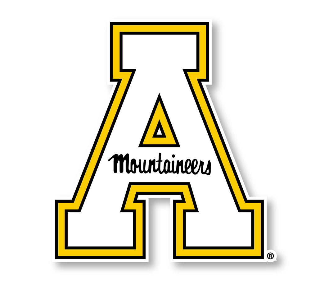Appalachian State Mascot Logo NCAA Vinyl Decal Sticker for Fans, Students, and Alumni
