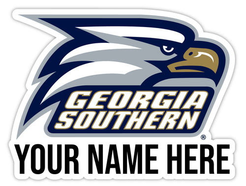 Georgia Southern Eagles 9x14-Inch Mascot Logo NCAA Custom Name Vinyl Sticker - Personalize with Name